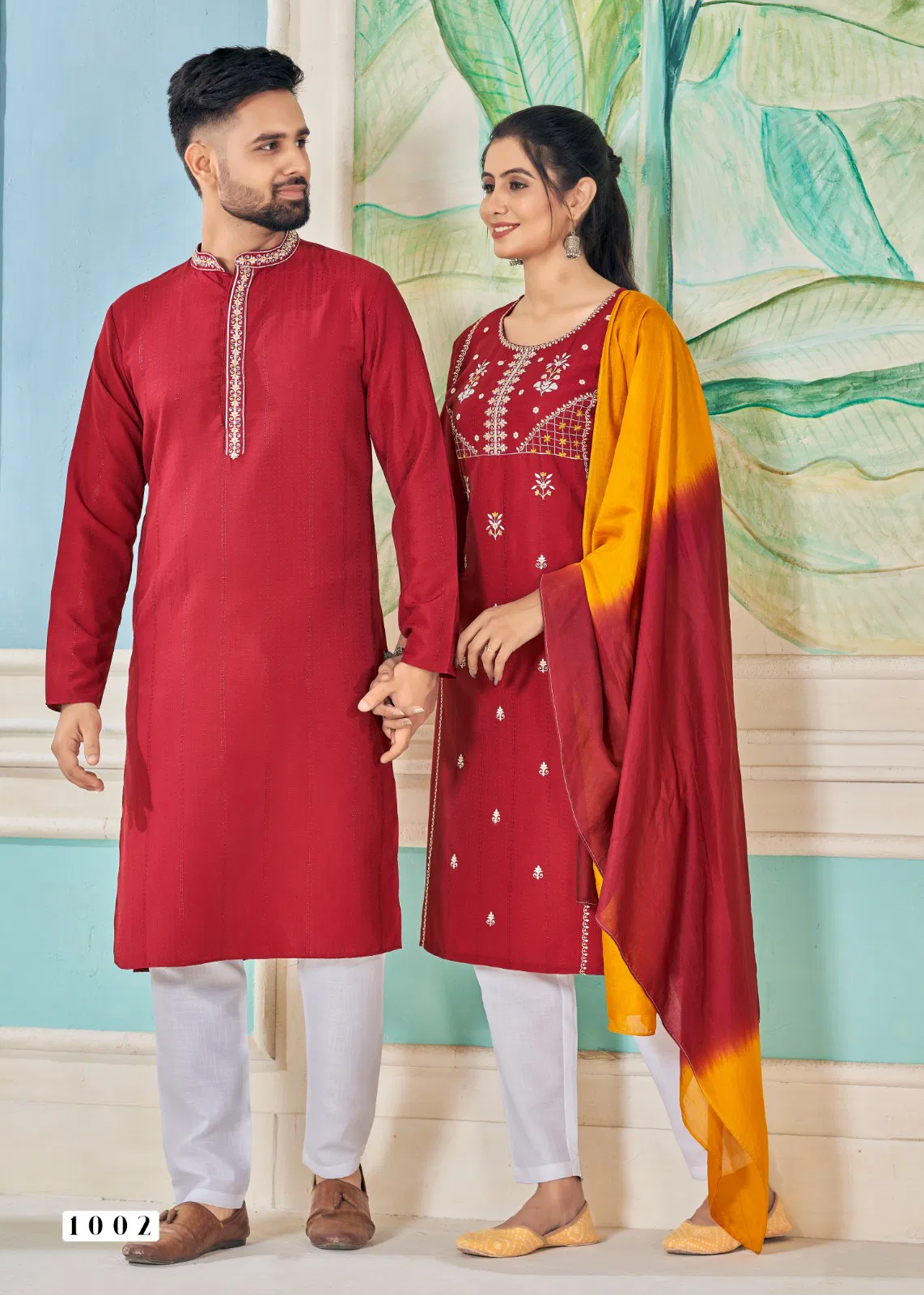 Royal Couple V 13 Embroidery Couple Wear Readymade Suits
